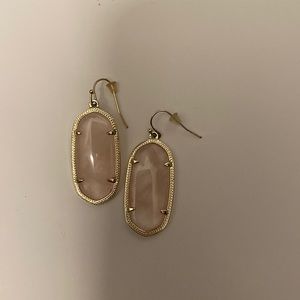 Kendra Scott light pink/gold earrings